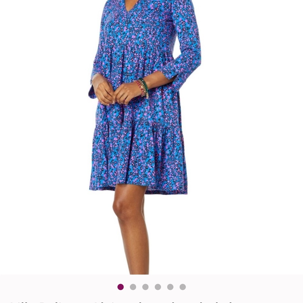 Lilly Pulitzer Alaina Floral Blue Dress